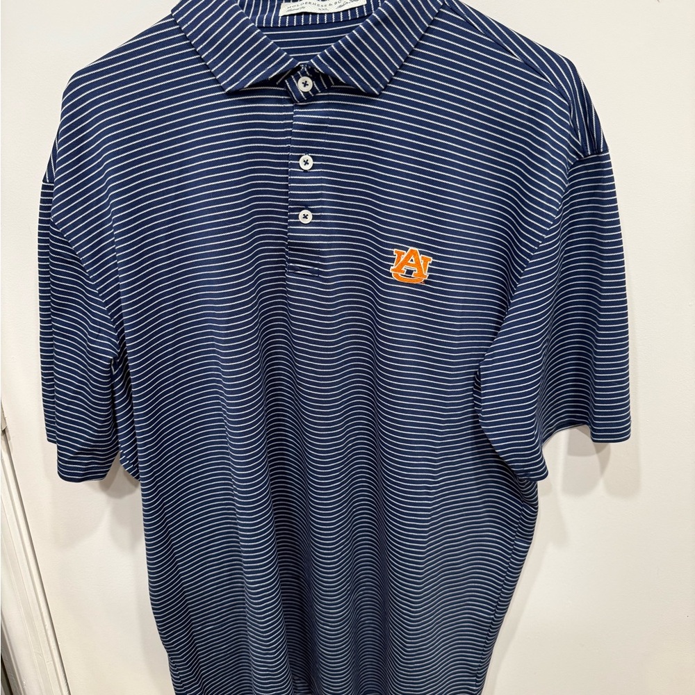 Holderness & Bourne Auburn Tigers Striped Polo